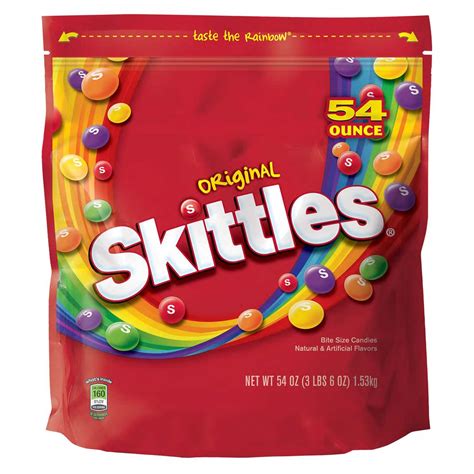 SKITTLES Original Fruity Candy 54-Ounce Party Size Bag- Buy Online in ...