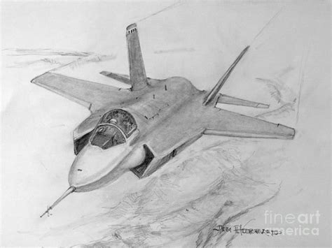 F-35 Joint Strike Fighter #2 Drawing by Jim Hubbard - Fine Art America