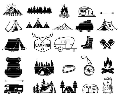 Craft Supplies & Tools Paper, Party & Kids Camping Heart Svg Love ...