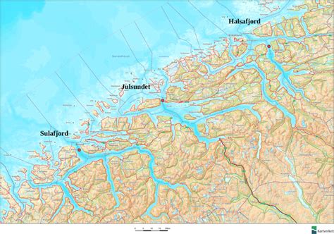 Overview map showing the location of the three fjords under ...