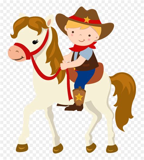 Download Transparent Cowboy Clipart For Kids - Horse Cowboy Clip Art ...