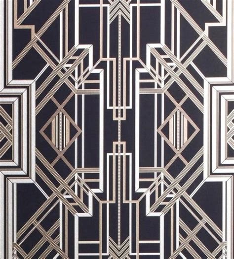 The Great Gatsby iconic Art Deco wallpaper design / wallcovering ...