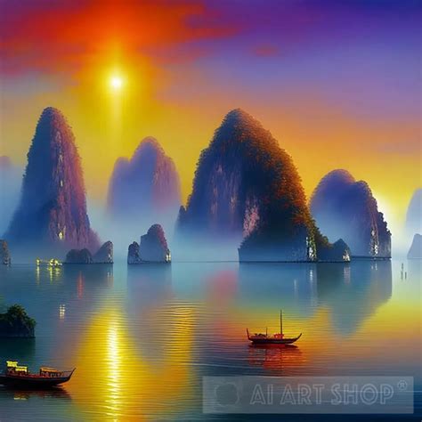 Ha Long Bay sunrise