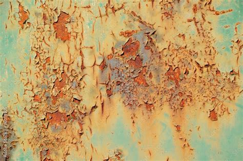 rust and paint metal texture Stock Photo | Adobe Stock