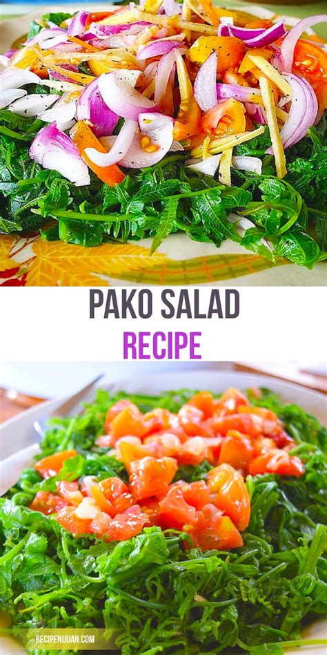 Pako salad recipe (paco): Delicious & healthy fiddlehead fern | Recipe ...