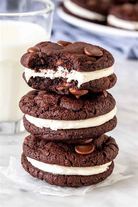 Chocolate Sandwich Cookies - Just so Tasty