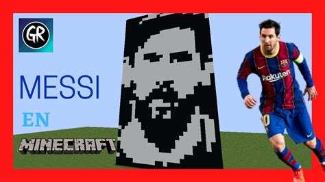 Como hacer un PIXEL ART de MESSI en MINECRAFT - YouTube