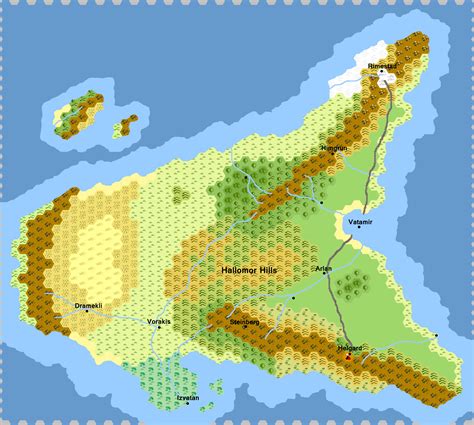 Here Be Giants: My Campaign's Map [xpost r/worldbuilding] : DnD