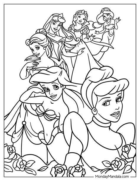 Coloring Pages Of Disney Princesses