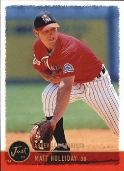 1999 Just #99 Matt Holliday Front | Colorado rockies baseball, Baseball ...