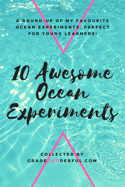 Ocean Science Experiments! » Grade Onederful