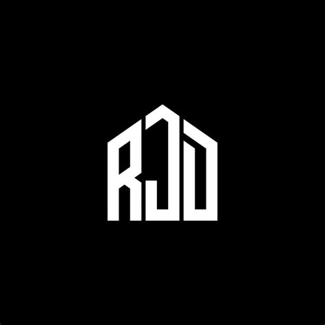 RJD letter logo design on BLACK background. RJD creative initials ...