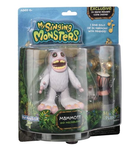 My Singing Monsters Mammott Fun Collectible Action Figure Set, 2 Pieces ...