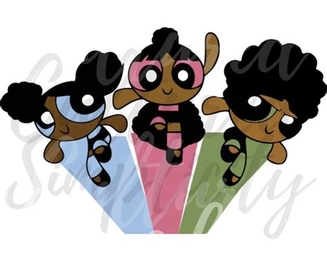 Black Powerpuff Girls SVG Suck It up Buttercup SVG Little - Etsy