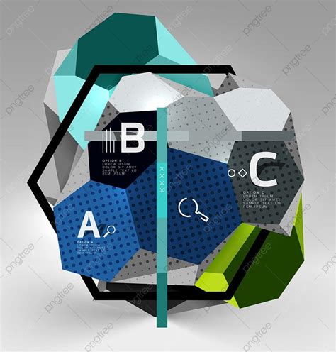 Gambar Komposisi Geometris Segi Enam 3d, Grafis, Geometris, Gelap PNG ...