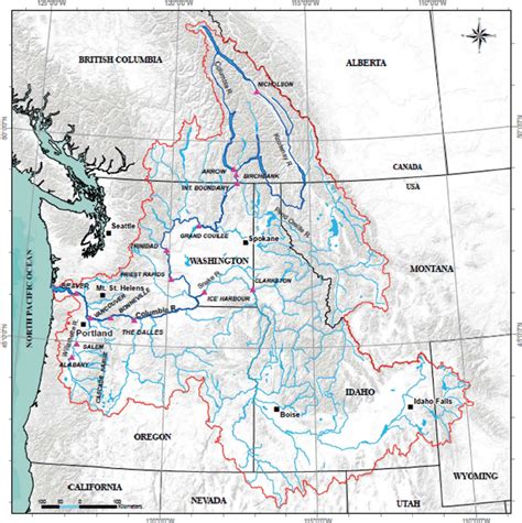 Columbia River Basin Map - Living Room Design 2020