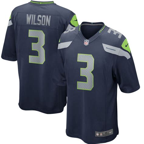 Russell Wilson #3 Seattle Seahawks 2021 College Navy Game Jersey