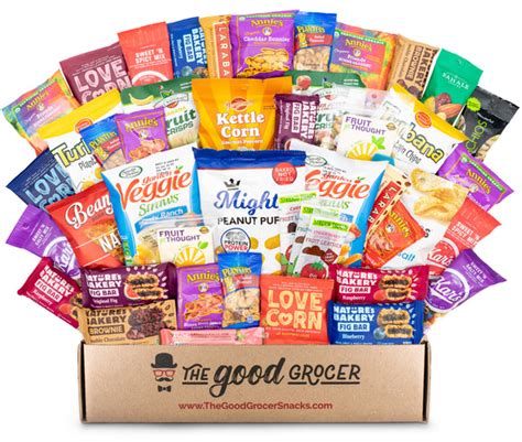 Deluxe Healthy Snacks Care Package (45ct) Gift Box Remote Employee ...