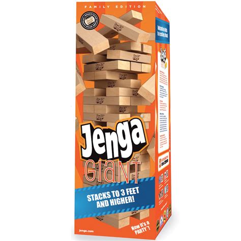 Buy Jenga Giant Family Edition Stacking Game by University Games Online ...