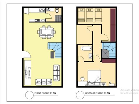 2-Storey Floor Plan (2) - CAD Files, DWG files, Plans and Details