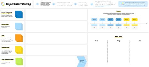 Project Kickoff Meeting Free Template | Conceptboard