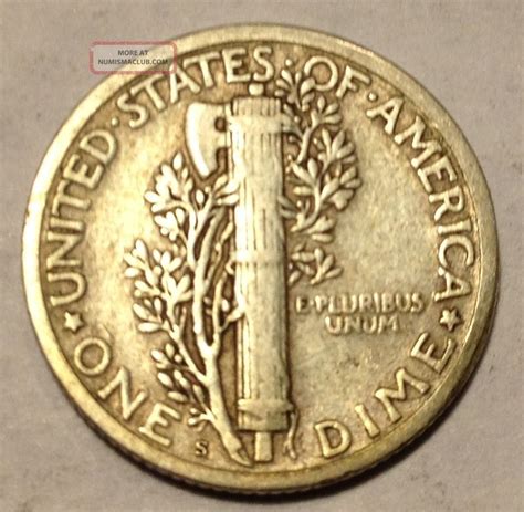 1926 S Mercury Dime - Semi - Key Date Coin F,