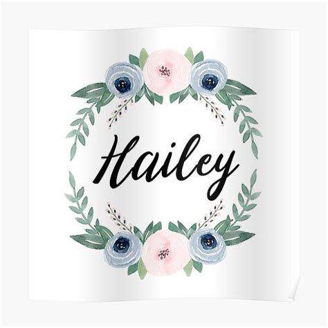 "Hailey" Poster for Sale by alexaferragamo | Redbubble