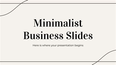 Slides comerciais minimalistas | Google Slides e PPT