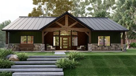 Barndominium House Plan - 3 Bedrooms, 2 Bath, 2030 Sq Ft Plan 104-300