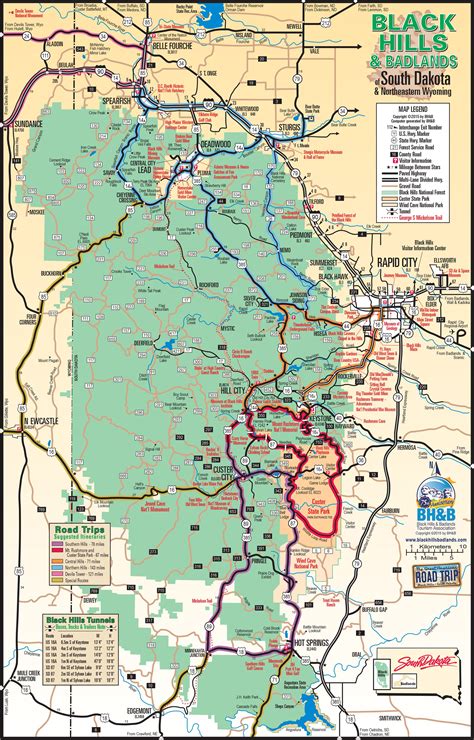 Maps | Black Hills & Badlands - South Dakota | South dakota vacation ...