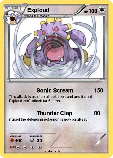 Pokémon Exploud 38 38 - Sonic Scream - My Pokemon Card