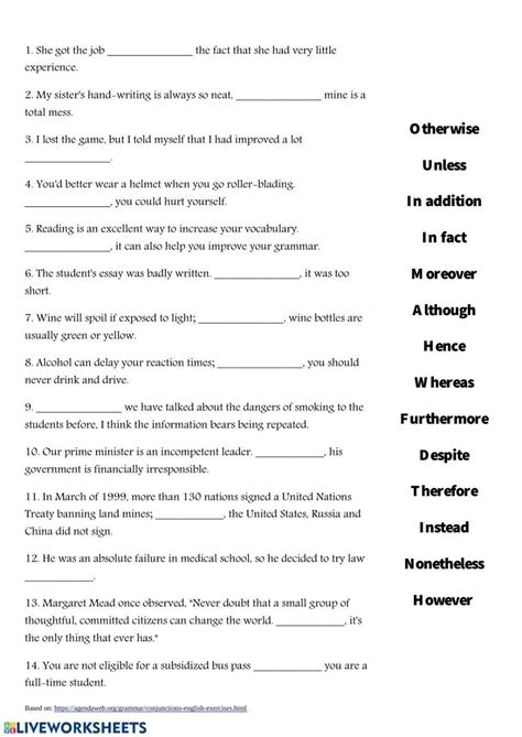 Linking words 2 53018 | Ewa Spirydowicz | LiveWorksheets