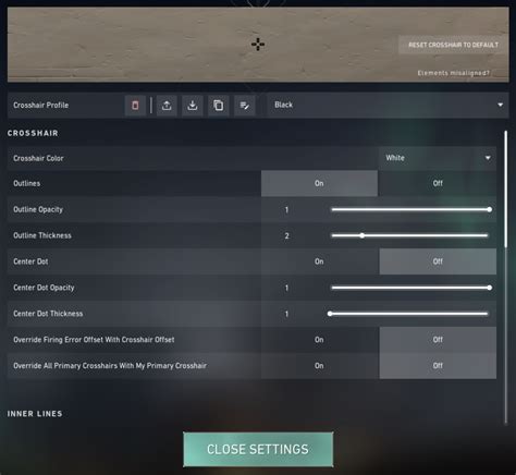 How to get a black crosshair in VALORANT