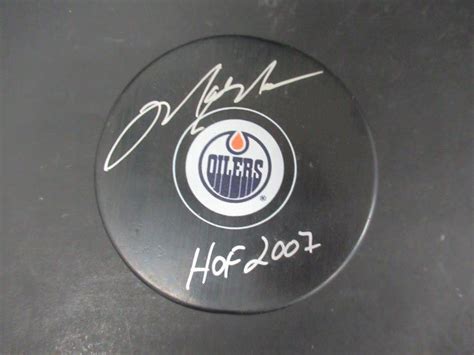 Mark Messier (HOF 2007) Signed Official Oilers Puck Autograph Auto ...