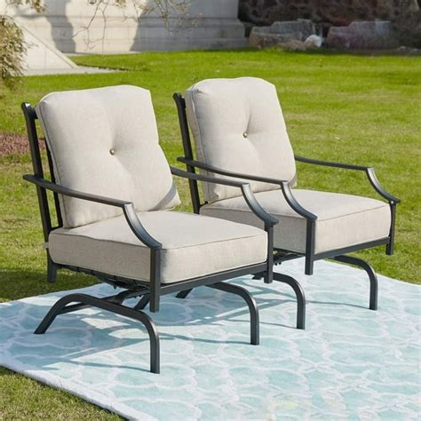 Black Metal Outdoor Chairs With Cushions - Flash furniture 5 pk brazos ...