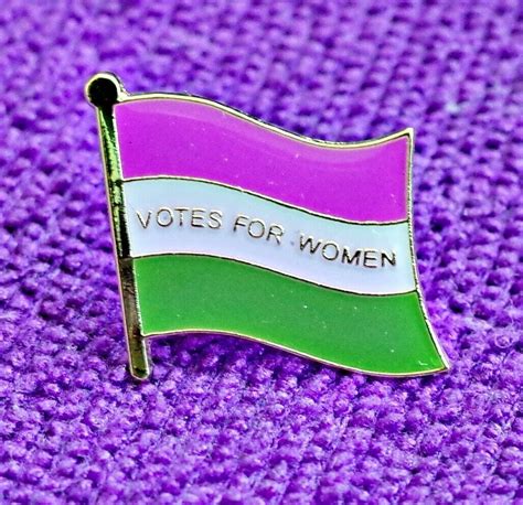 Suffragette Flag Lapel Pin Badge Votes for WOMEN - Etsy UK ...