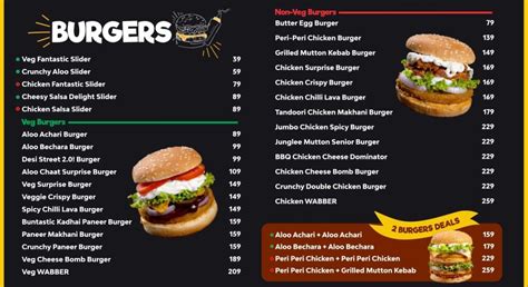 Wat-A-Burger! Menu, Menu for Wat-A-Burger!, Aliganj, Lucknow, Lucknow