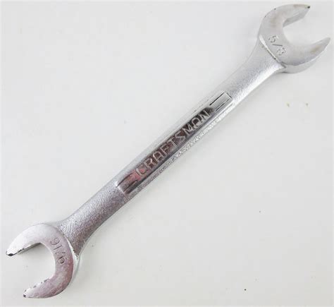 Craftsman Double Open End Wrench 9/16'' x 5/8'' SAE -VV- 44592 USA Tool ...