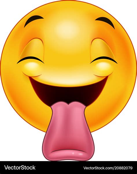 Smiley emoticon sticking out a tongue Royalty Free Vector