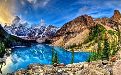 Download Canadas Banff Fiskeøje Skydning: Udsyn over det naturskønne ...