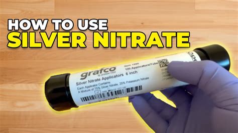 How to use silver nitrate - YouTube