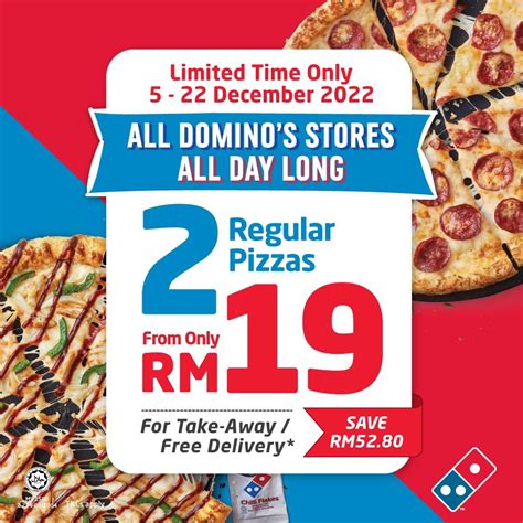 For A Limited Time Only, You Can Get 2 Regular Pizzas From Domino's ...