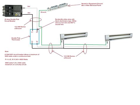 Installing Two Baseboard Heaters to One thermostat Unique | Wiring ...