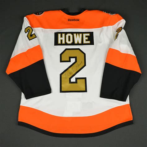 Lot Detail - Mark Howe - Philadelphia Flyers - 50th Anniversary Alumni ...