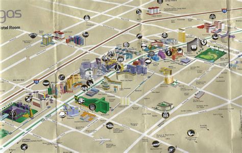 Large detailed Las Vegas downtown map | Vidiani.com | Maps of all ...