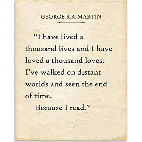 George R.R. Martin - I Have Lived A Thousand Lives - Book Page Quote ...