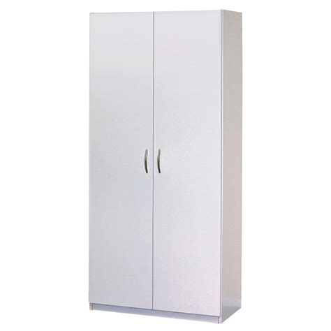 Home & Garden Furniture 2 Door Wardrobe Wood Closet Cabinet Armoire ...