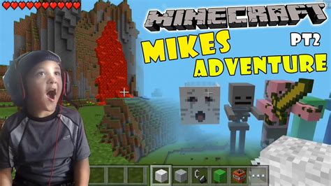 Mikes Minecraft Adventure pt 2 The Lava Seed - w/ Face / Scare Cam (5 ...