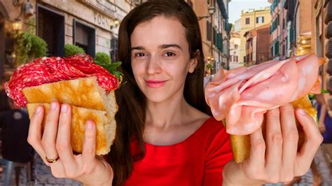 I Tried Italian Street Food in Rome! - YouTube