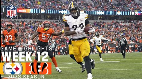 Pittsburgh Steelers vs. Cincinnati Bengals | 2023 Week 12 Game ...